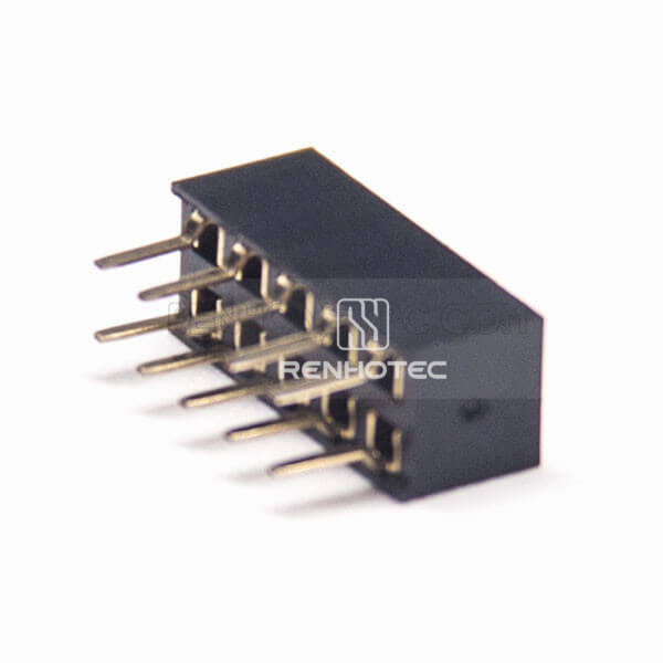 Straight Female Header 2.0mm Picth Dual Row Through Hole