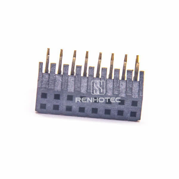 2X8 Female Header 90 Degree Dual Row 2.0mm Picth DIP Type