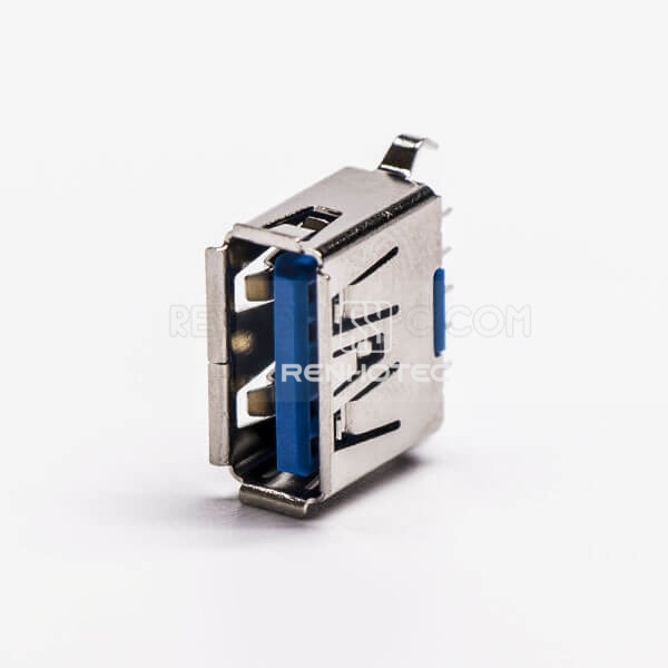 Straight Type USB 3.0 A Female DIP Through Hole for PCB Mount