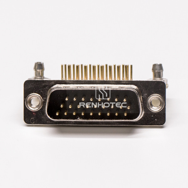 D-SUB 26 pin Right Angle Plug 8.89 Staking type Machined Pin Machined Pin