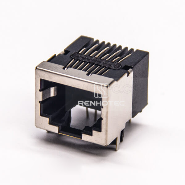 RJ45 Shielded Coupler Modular Connector 8P8C RJ45 Through Hole PCB Mount