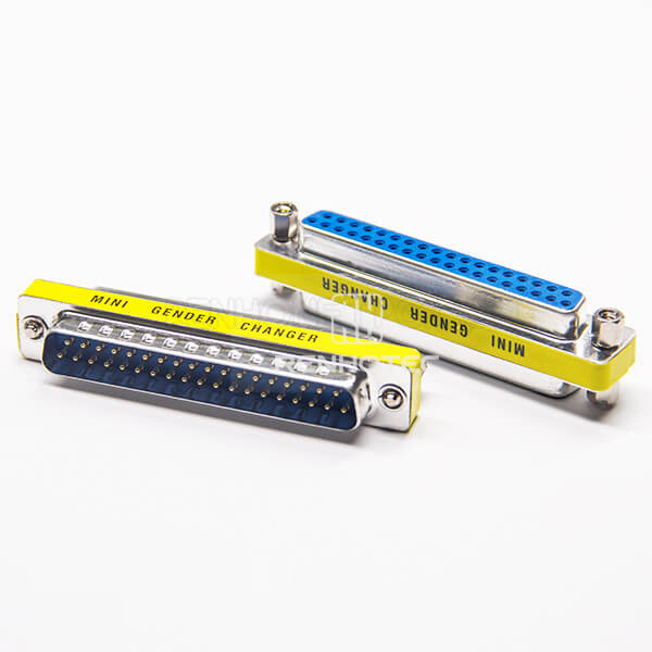 37 Pin Gender Changer To Female Straight Metal Standard D-SUB