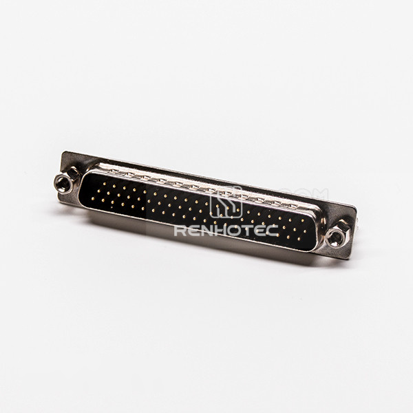 D-SUB 62 Pin Connector Male 180 Degree Staking Type Through Hole for PCB Mount