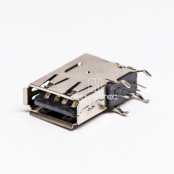 USB 2.0 A Female Flag Type Through Hole for PCB Mount