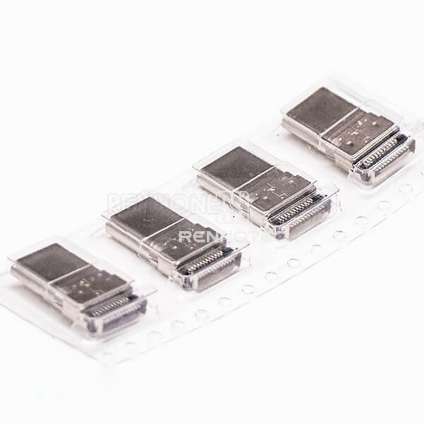 USB Type C Port Female Right Angle SMT DIP for PCB Mount