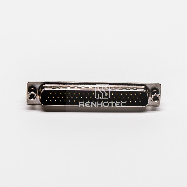 D-SUB 62 Pin Connector Male 180 Degree Staking Type Through Hole for PCB Mount