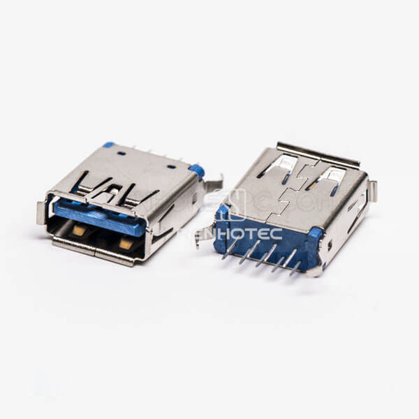 USB 3.0 Female Connector Type A Straight Through Hole