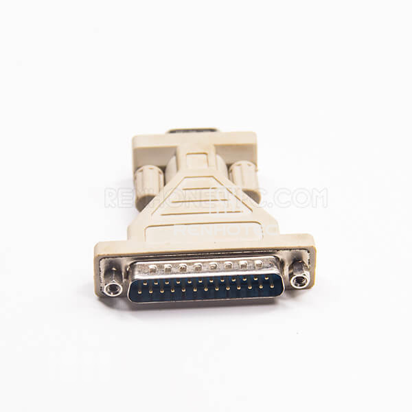 DB25 Male Adapter To Standard D-SUB Male 9 Pin Straight Injection Adapter