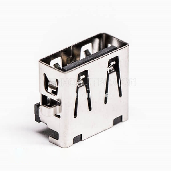 USB Female Right Angle Type A Offset Type