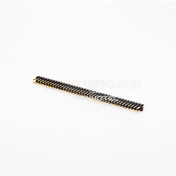 2.54 mm Male Pin Header Connectors Dual Row 80 Pin 180 Degree