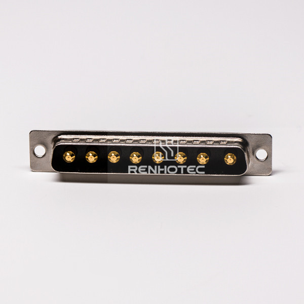 180 Degree D-SUB Power 8W8 Connector Male Solder Type for Cable with Staking