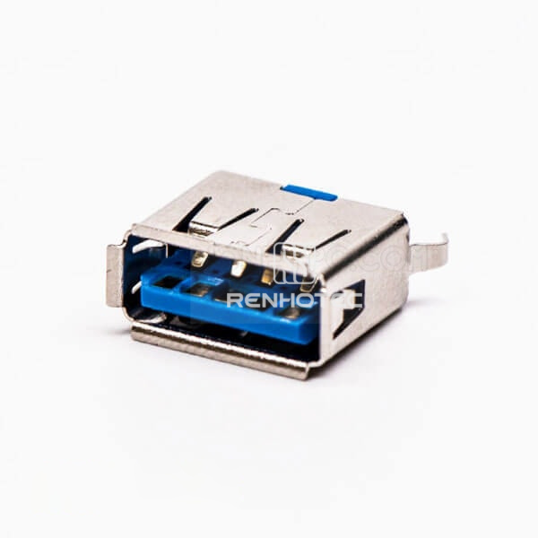 Straight Type USB 3.0 A Female DIP Through Hole for PCB Mount