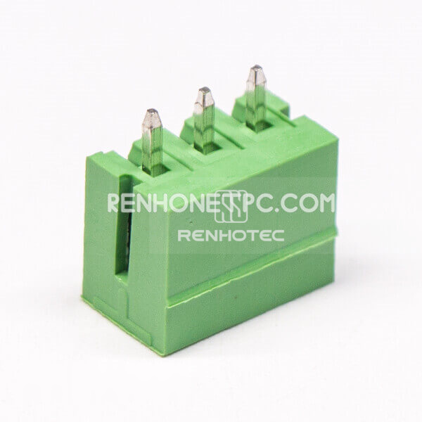 Plug and Socket PCB Terminal Blocks 4pin Straight Pluggable Green Connector