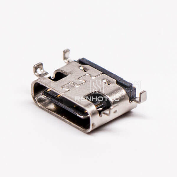 USB Type C Right Angle Female Offset Type