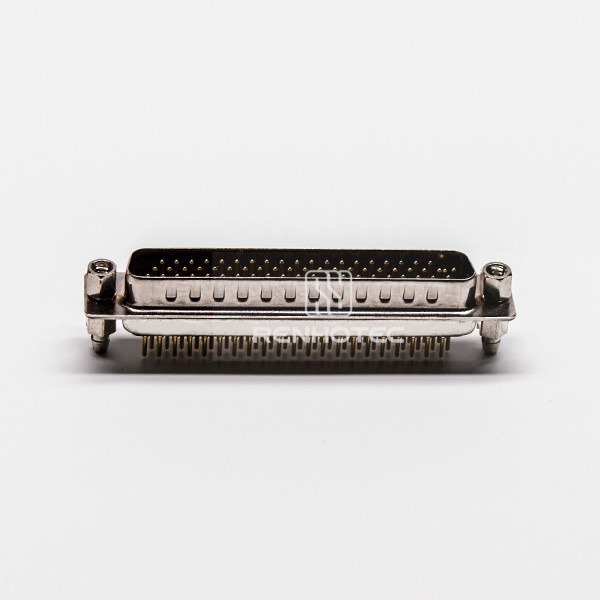 D-SUB 62 Pin Connector Male 180 Degree Staking Type Through Hole for PCB Mount