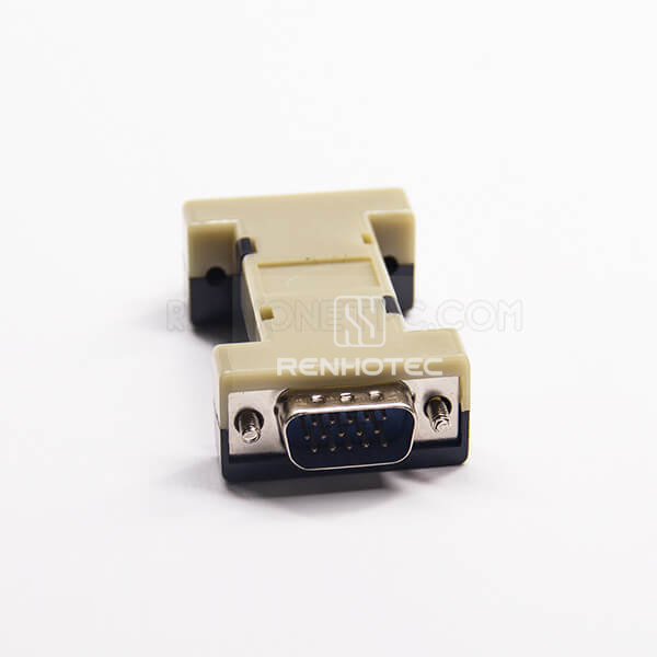 D-SUB 15 Adapter Male To Female High Density D-SUB 15 Pin Straight