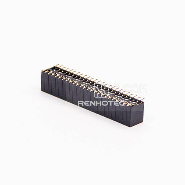 Female Header SMT Type 50 Way 180 Degree Connector