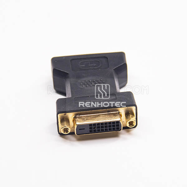 DVI 24+1-Pin Female-to-Female Straight Adapter