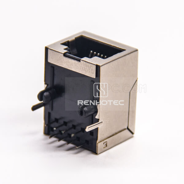 8p8c RJ45 Modules Network Connector Jack Through Hole Shielded