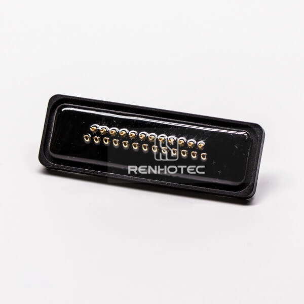 DB IP67 Rating Male 180° 25 Pin Machined Cable Solder Type Connector