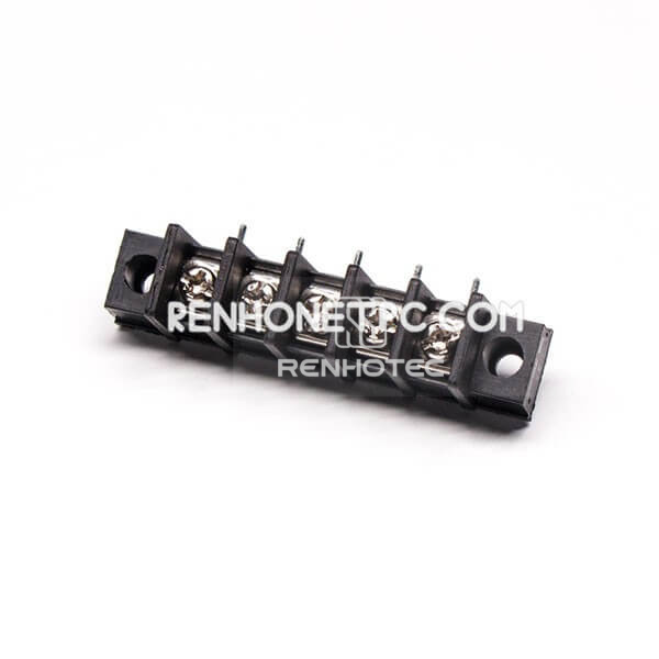 Screw Terminal Barrier Strip 90 Degree PCB Mount 2 holes Barrier Terminal