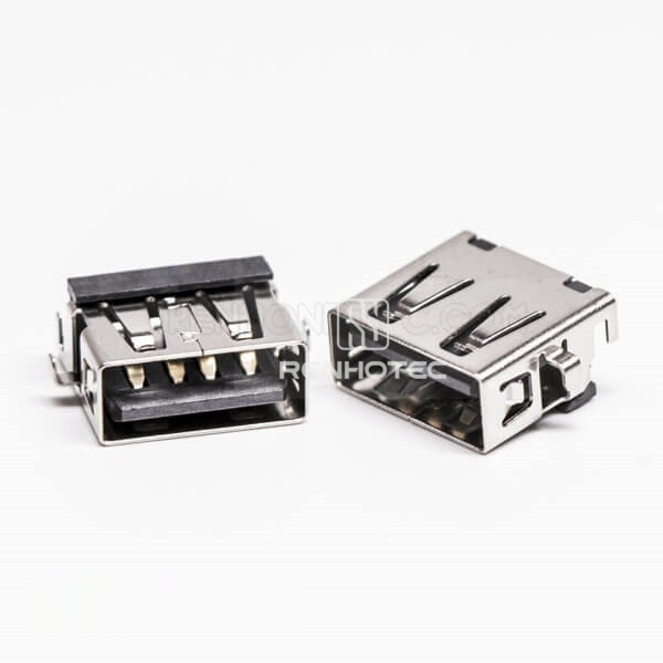 USB Female Right Angle Type A Offset Type