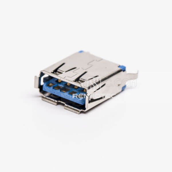 USB 3.0 Female Connector Type A Straight Through Hole