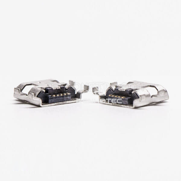 Micro USB Type B Female Offset Type SMT for PCB Mount