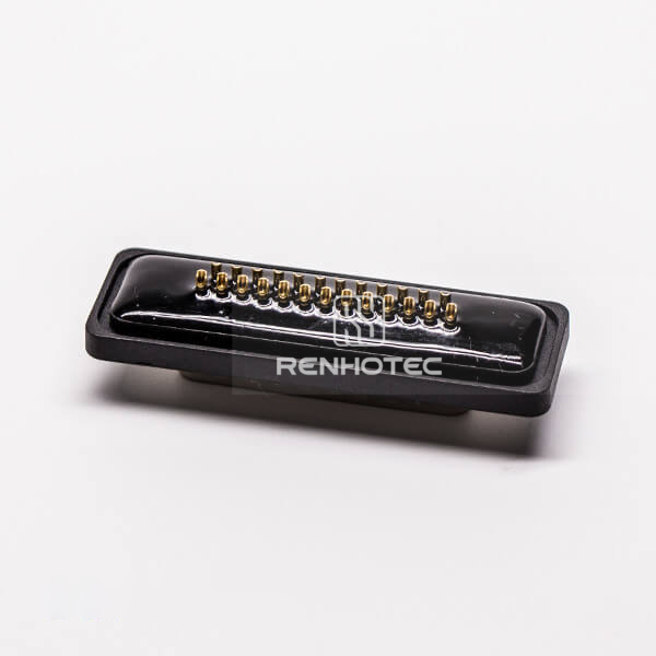 DB IP67 Rating Male 180° 25 Pin Machined Cable Solder Type Connector