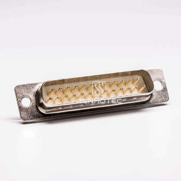 DB 25 Male used with Coaxial Cable Straight Solder Type Connector