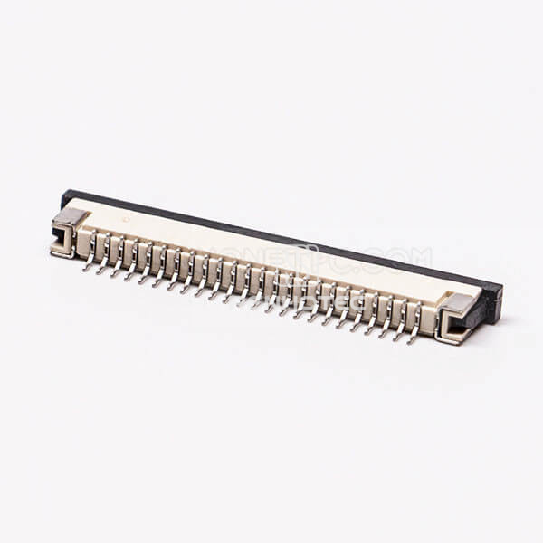 FPC Connector Jack 1.0PH 24 Pin Bottom Contact Style Slider Type for Surface Mount 2.5H