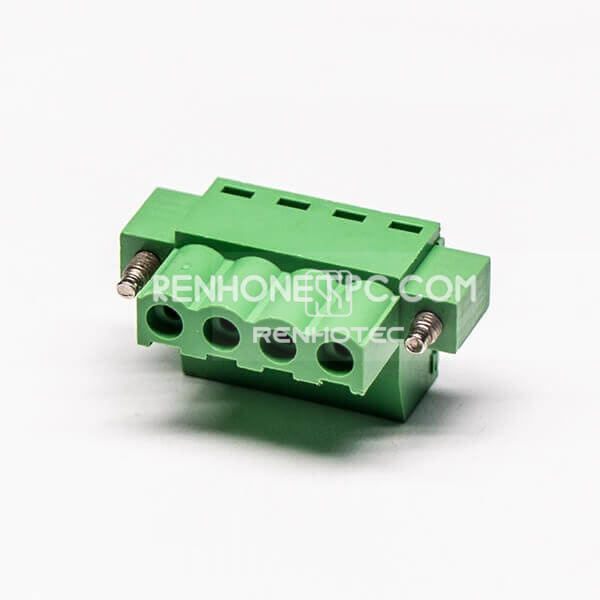 Terminal Block Plugs Clamp Type 4pin 180 Degree Connector
