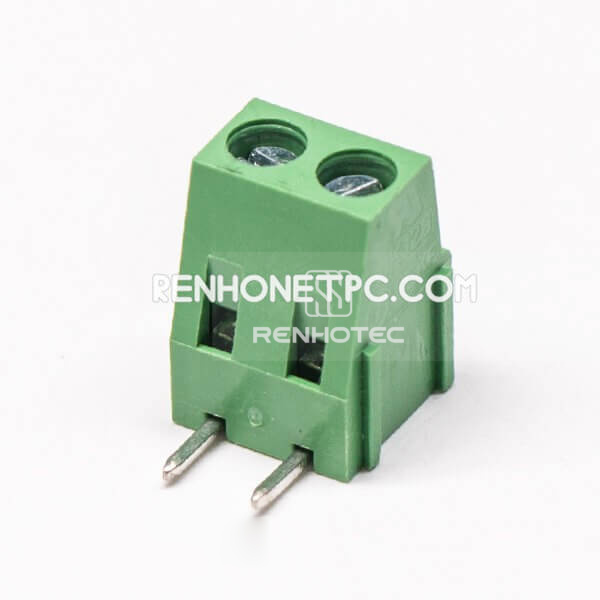 Screw Terminal PCB Mount Right Angle 2pin PCB Mount Connector