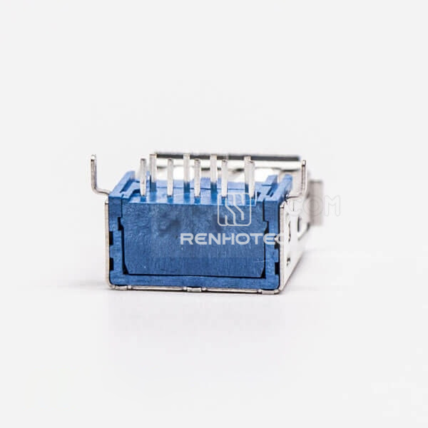 DIP Through Hole USB 3.0 Type A Port Right Angle Female