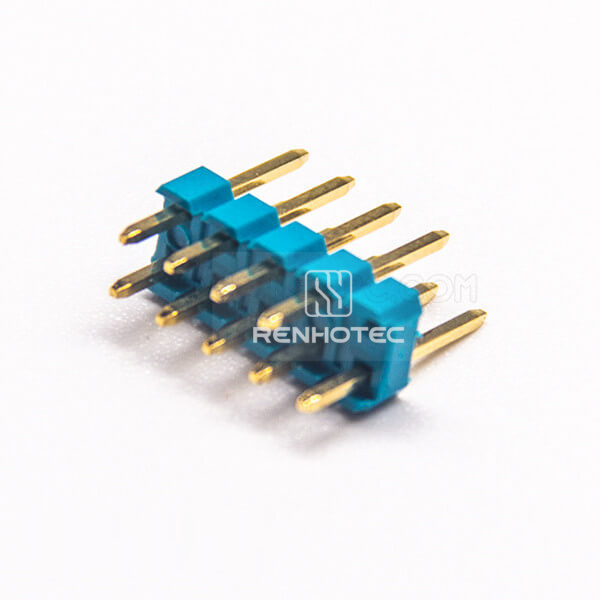 Header 9 Pin Dual Row Green Plastic Through Hole