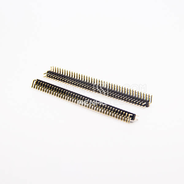 80-Pin Dual-Row Header, Right Angle, 2.54 mm Pitch