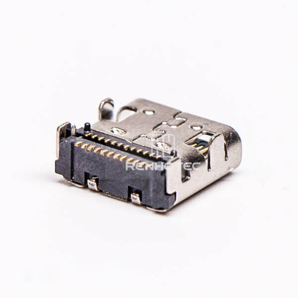 USB Type C Female Connector Right Angle SMT for PCB Mount