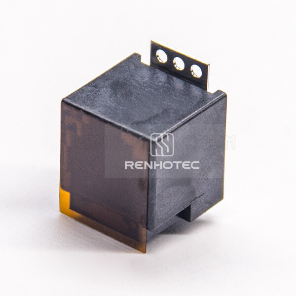 Black RJ12 Socket 180 Degree SMT Type Unshielded PCB Mount Without LED