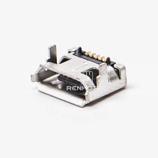Connector Micro USB 5 Pin Type B DIP 7.15 for PCB Mount
