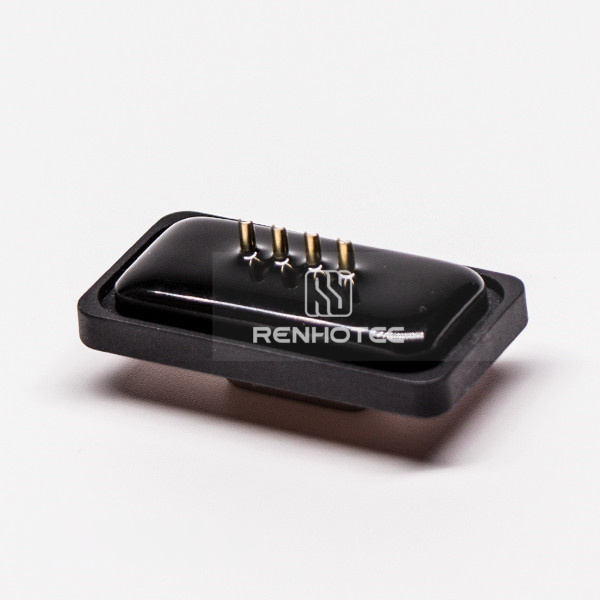 Waterproof D-SUB 4 Pin Female Straight Machined Connector for Cable