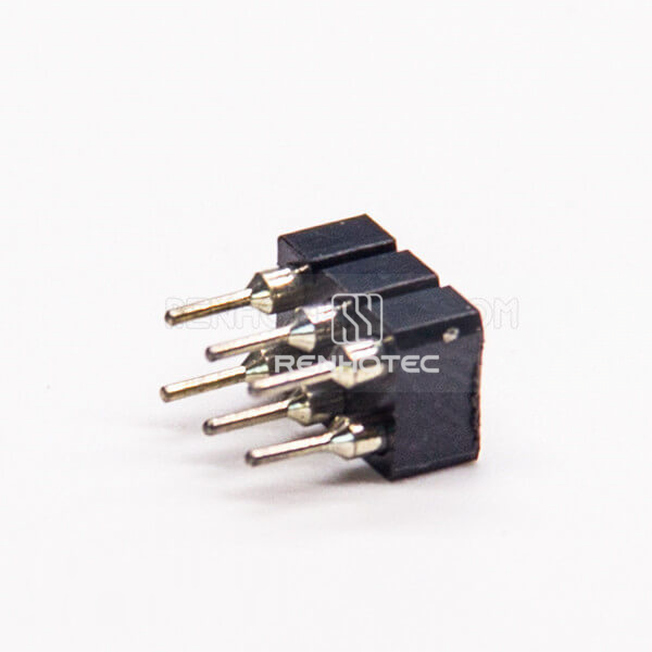 Circular Holes Female Header Dual Row 6 Way 2.54mm Pitch Through Hole