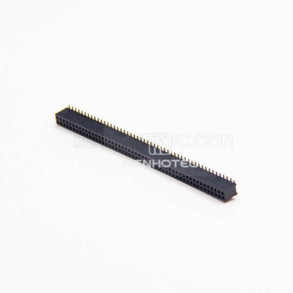 100 way Female Header 1.27mm Pitch Dual Row SMT Type Straight