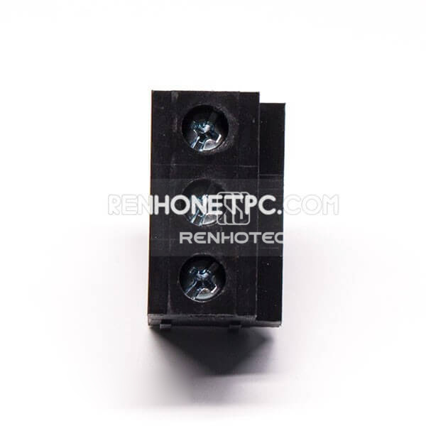 PCB Universal Screw Terminal Blocks Straight Black PCB Mount Through Hole