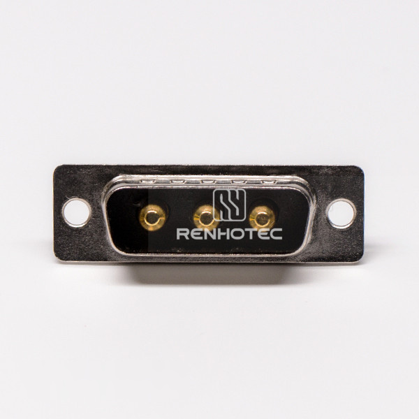 3-Pin Male D-SUB Connector, Straight Solder Termination