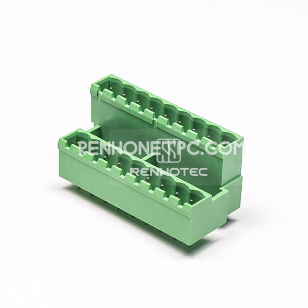 Terminal Blocks Double Layer Green PCB Terminal Block Connector