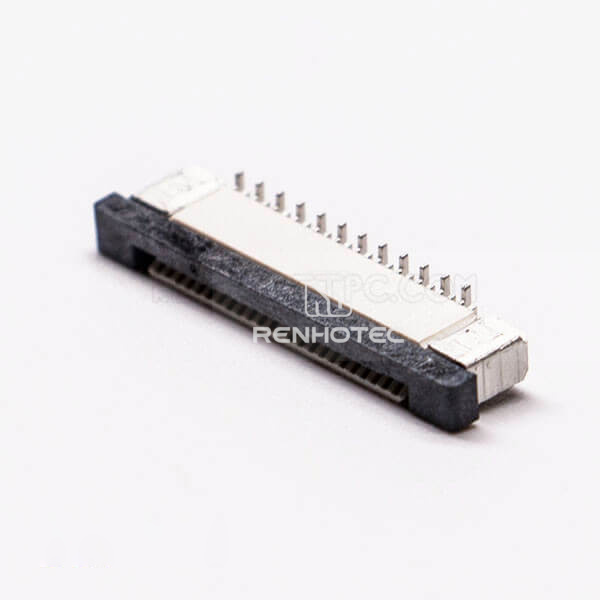 12P FPC Connector Socket 0.5 PH Single Contact Style SMT Height 2.0 with Lock