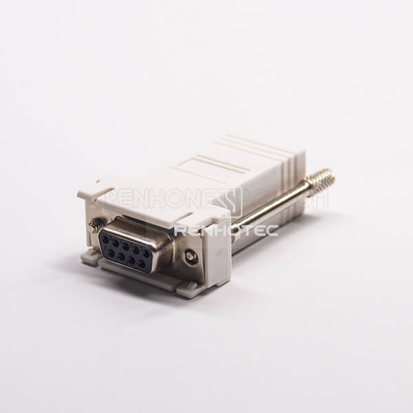 RJ45 To DB9 Female Adapter RJ45 Female To 9Pin Standard D-SUB Straight