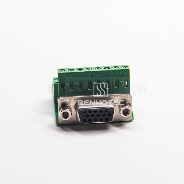 15 Pin D-SUB Adapter Female High Density D-SUB Straight to Breakout Board 16Pin