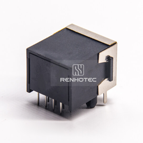RJ45 Ethernet Connectors Through Hole Modular 90 Degree Shielded without LED