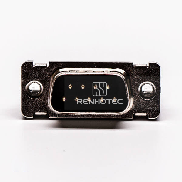 9 Pin D-SUB Male Straight Through Hole for PCB Mount Connector